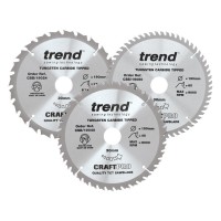 Trend CSB/190/3PK 190mm Mixed Triple Pack 24T/40T/60T £38.95